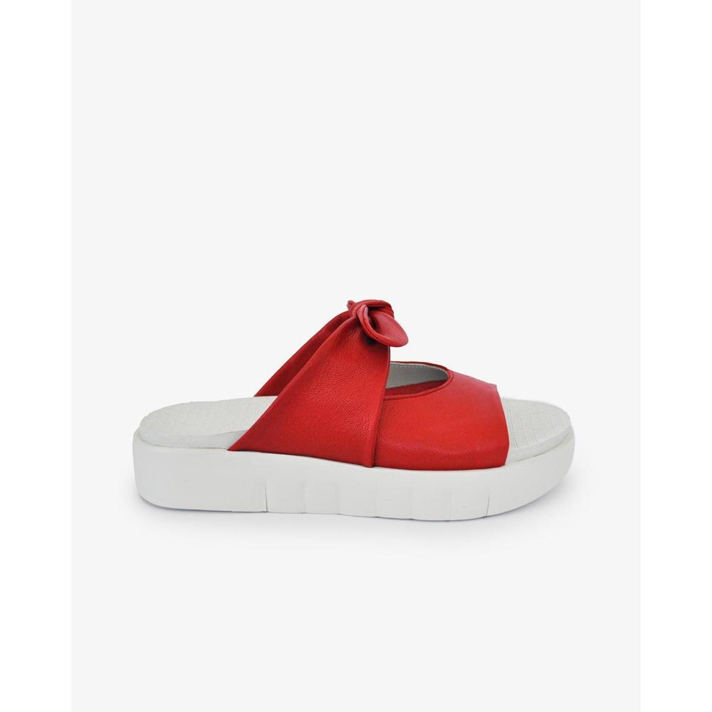 NEW SAYDO women's ryle platform slide in red